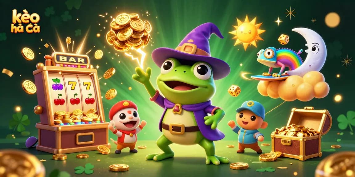 Win big with kèo nhà cái in a vibrant 3D casino-themed illustration packed with excitement.