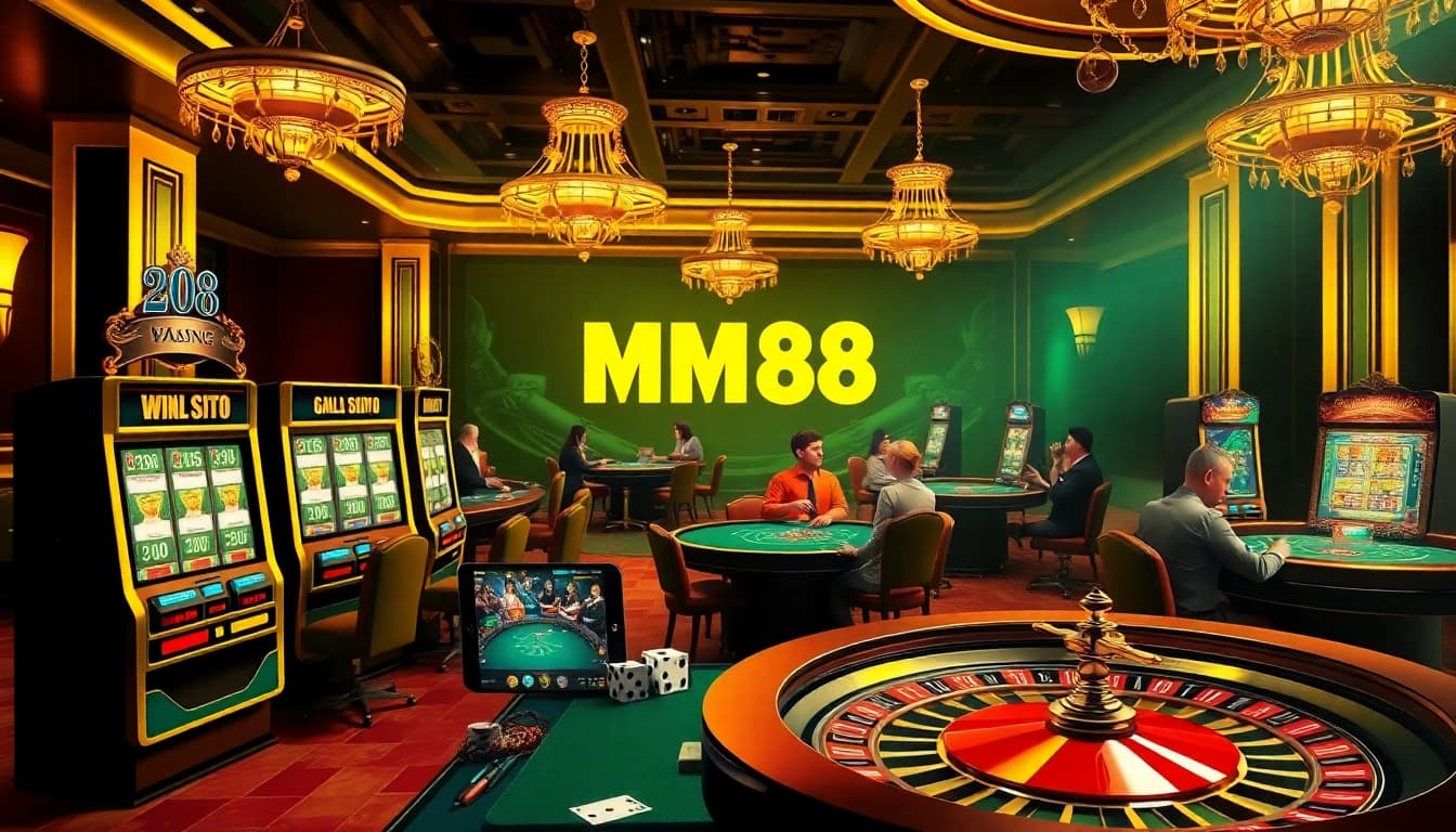 The dynamic gaming scene on https://mm88k.media/ showcasing online gambling excitement and strategizing.