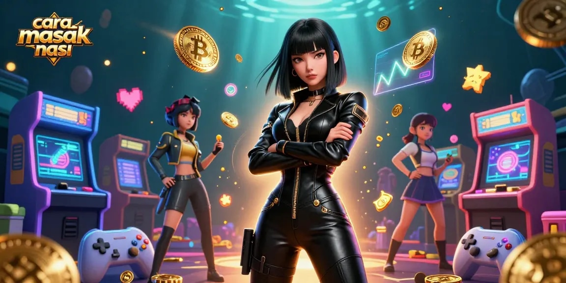 Experience winning strategies with cara masak nasi in a vibrantcasino scene filled with golden coins and action-packed game elements.
