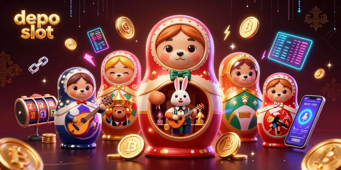 Spin the reels at depo slot with cartoon bears revealing their luck in the casino!