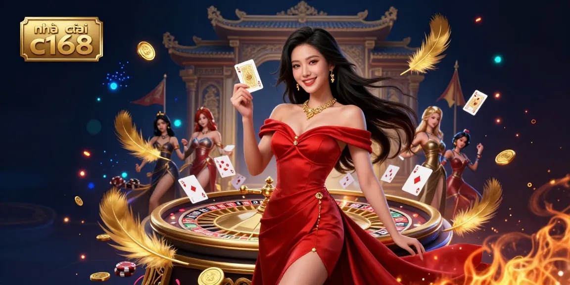 Experience unmatched excitement at nhà cái c168 with a stunning 3D illustration showcasing elite casino vibes.