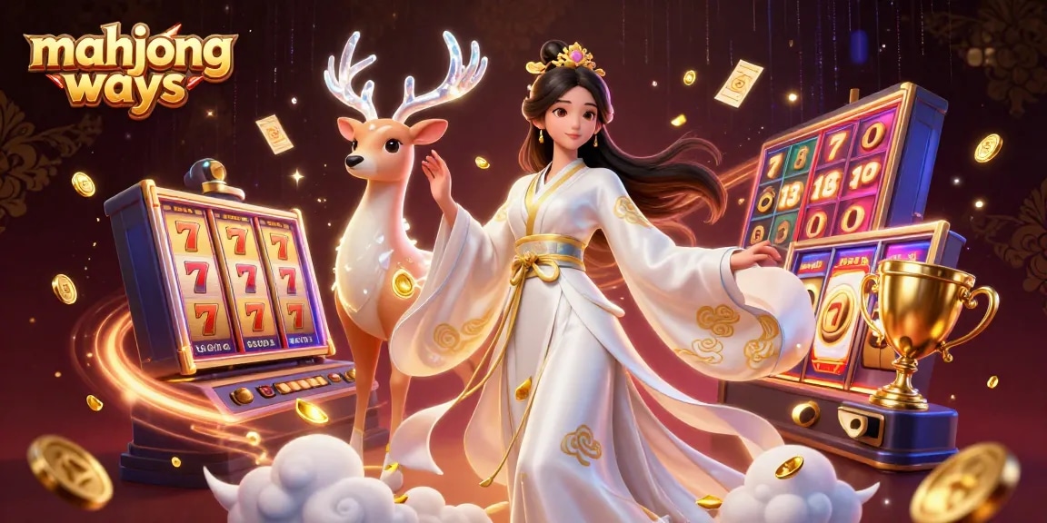 Spin for jackpots in Mahjong Ways with vibrant symbols and high-stakes excitement in this stunning illustration.