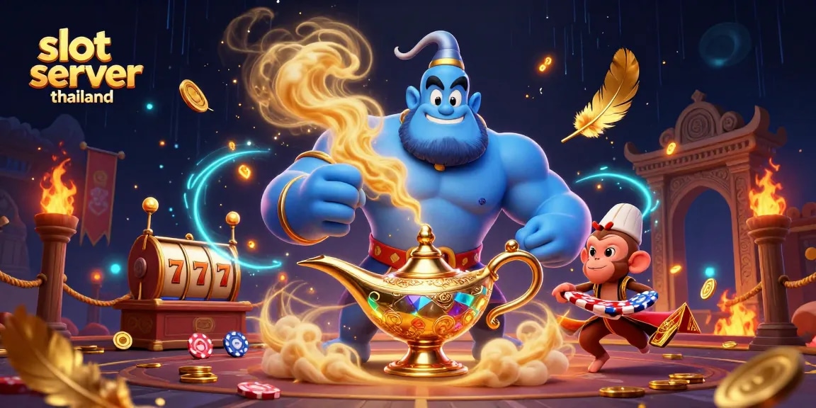 Engage with slot server thailand in this vibrant 3D illustration featuring mystical elements and thrilling game atmosphere.