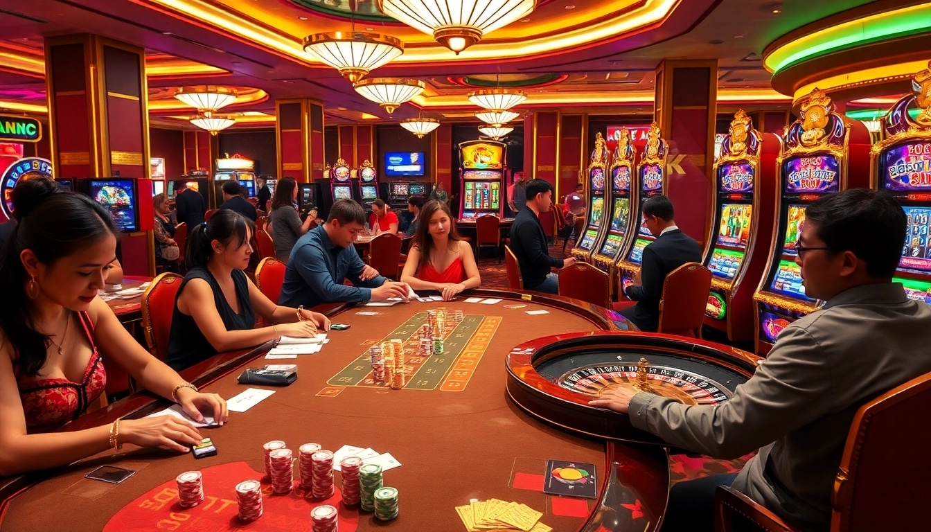 Engage with sbobet betting slips at a luxurious casino table filled with vibrant action.