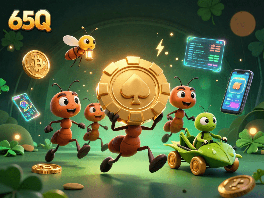 Ganhe com 65Q ao mergulhar em uma missão de jogos, explorando um mundo de apostas.