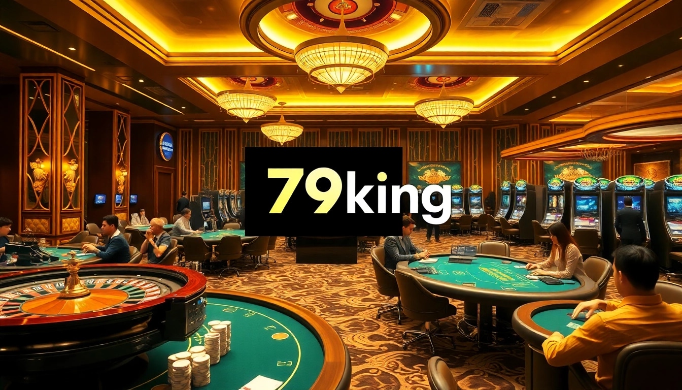 Experience the thrill of 79king with players engaged at a vibrant casino table.