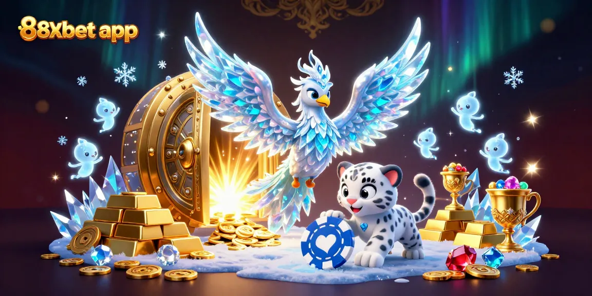 Experience the excitement of betting with the 8xbet app in stunning 3D illustration featuring vibrant characters and casino elements.
