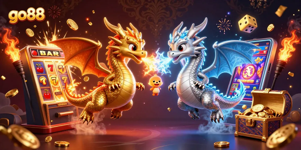 Experience go88's thrilling casino adventure with dynamic dragons and vibrant slot machines.