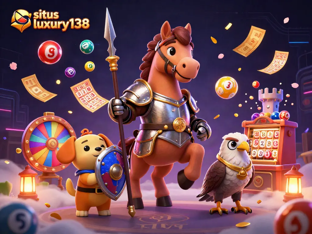 Mengalami keseruan situs luxury138 dengan ilustrasi kasino 3D penuh detail dan karakter menarik.