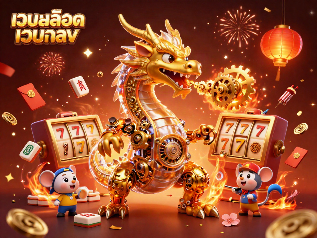 เล่นเว็บสล็อตเว็บตรง พร้อมมังกรทองและอุปกรณ์คาสิโนที่หลากหลาย