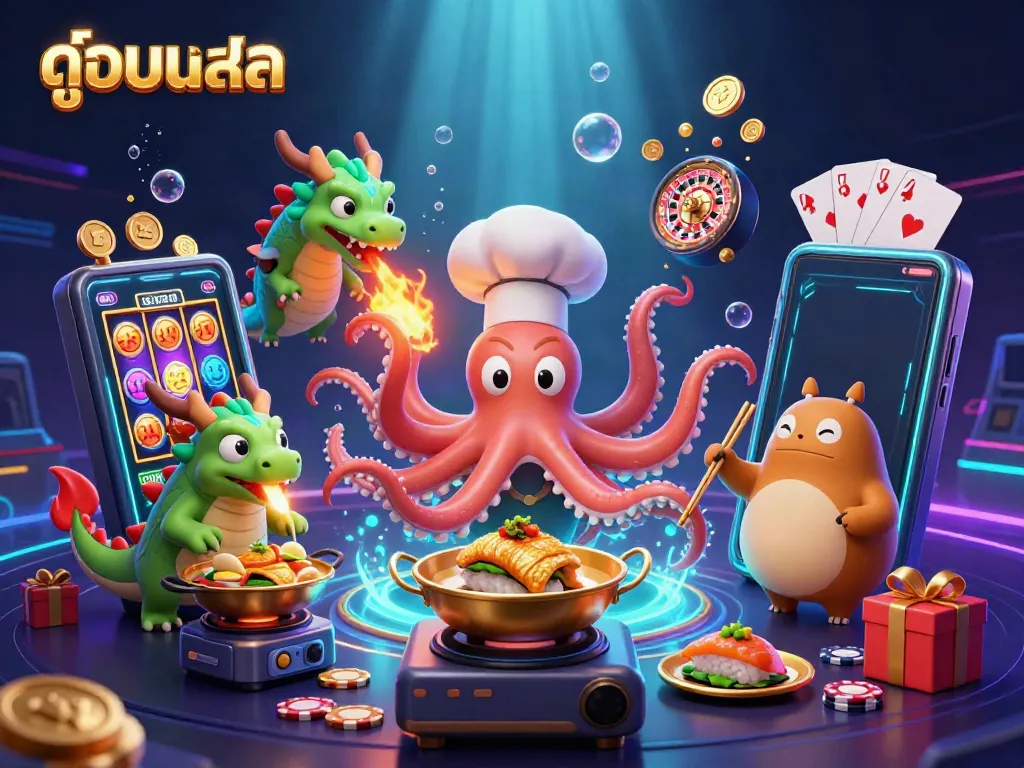 Experience thrilling live sports betting with ดูบอลสด featuring dynamic game elements and colorful characters.