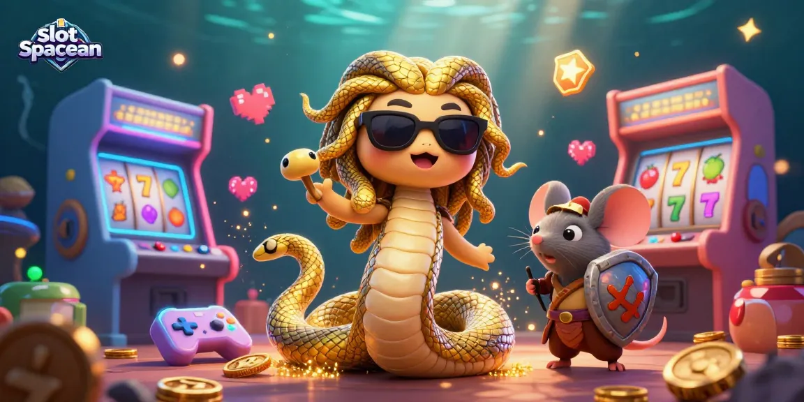 Spin the reels with slot spaceman, featuring Medusa and a warrior mouse in a vibrant 3D gaming world.