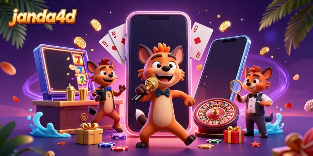 Geng hyena menghibur di klub kasino janda4d dengan banyak simbol permainan slot