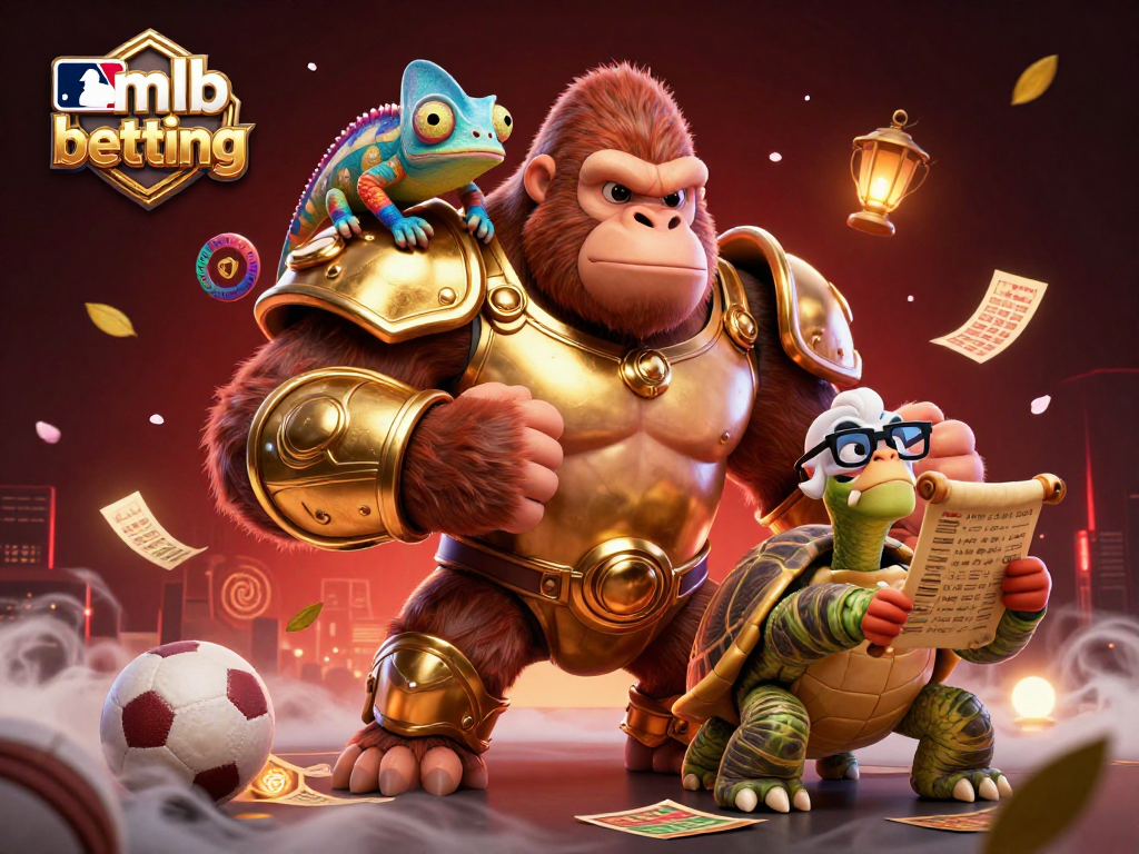 Experience the thrill of mlb betting with a dynamic 3D illustration showcasing key characters and symbols.
