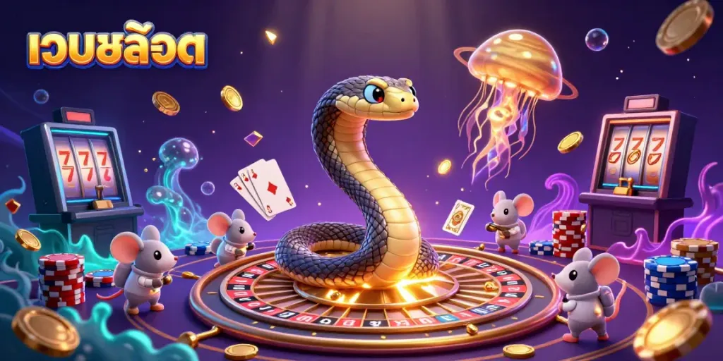 Engage in thrilling เว็บสล็อต action as astronaut mice place bets on a cosmic roulette wheel.