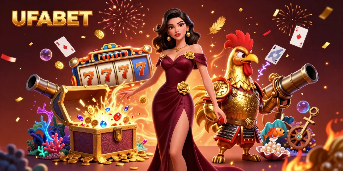Win big with UFABET's exciting slots, featuring glamorous characters and dynamic casino elements.