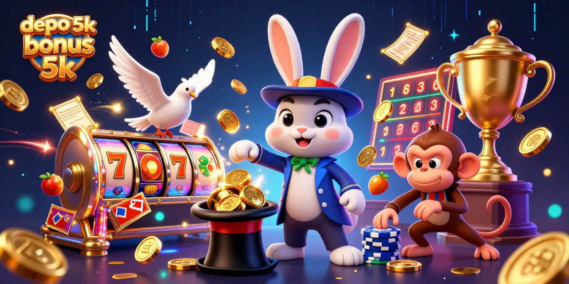 Spin the reels with depo 5k bonus 5k while enjoying a magical scene of wins and excitement.