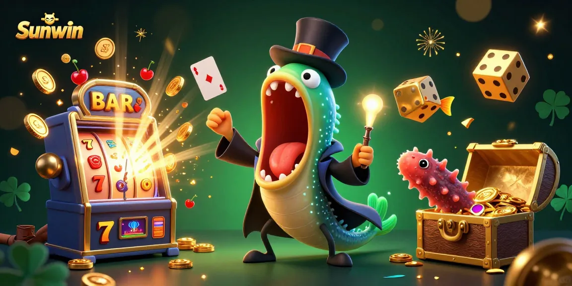 Win big with Sunwin's magical casino world featuring colorful games, enchanting elements, and vibrant characters.