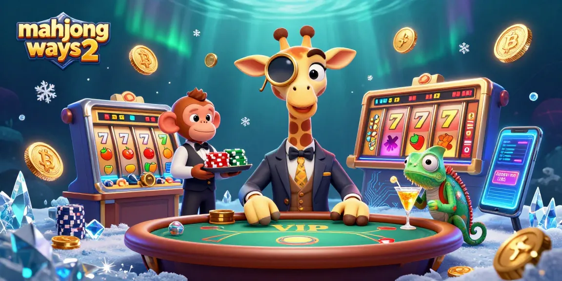 Spin and win with Mahjong Ways 2, featuring vibrant casino elements and playful characters.