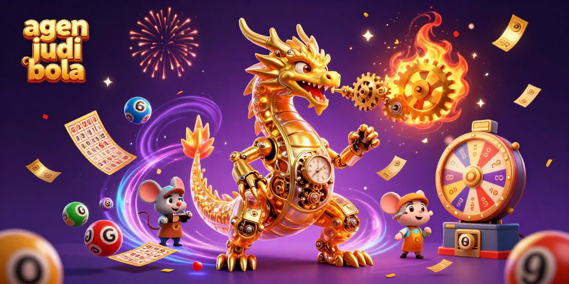 Engage with agen judi bola through this vibrant 3D illustration showcasing thrilling casino elements.