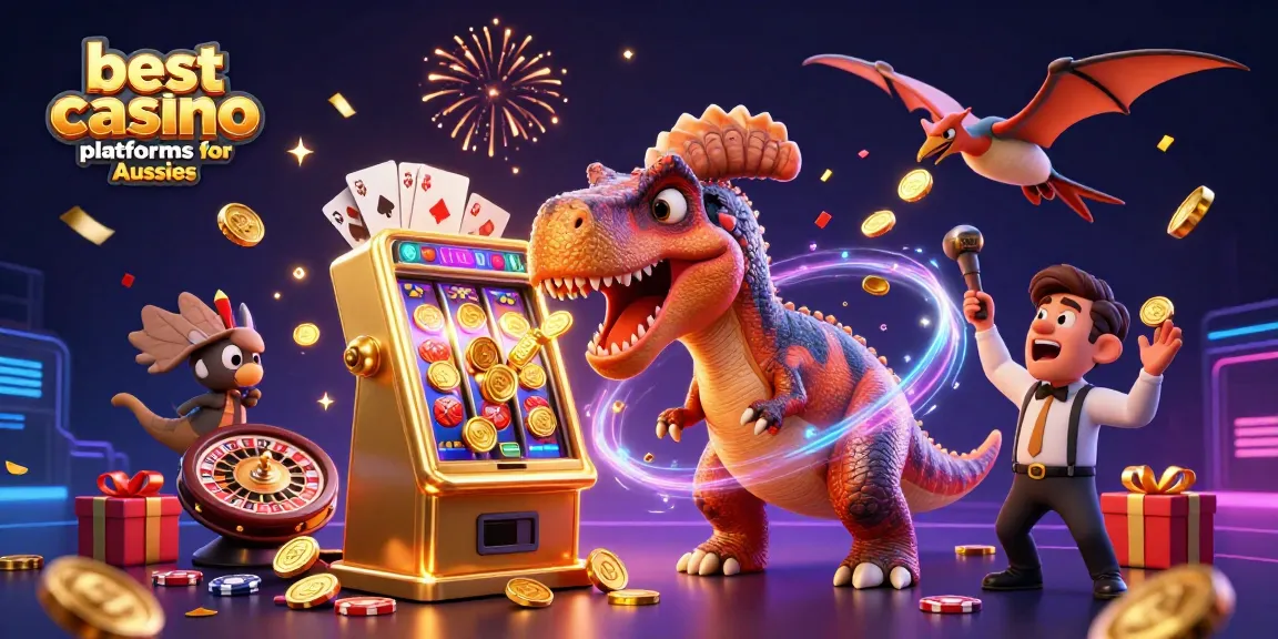 Catch the excitement at the best casino platforms for Aussies with a pachycephalosaurus winning jackpot coins!