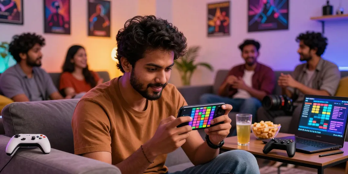 Tiranga Game Login on mobile device, showcasing a user engaged in vibrant colour prediction games.