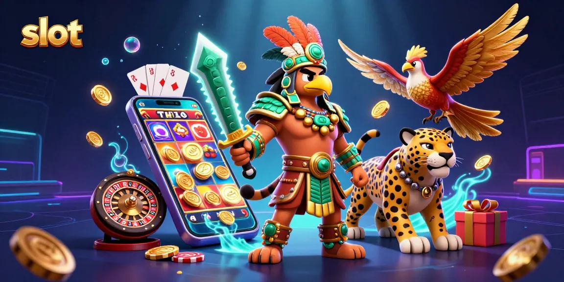 Menangkan slot dengan slot permainan menarik dan karakter 3D dalam suasana kasino yang kaya detail.