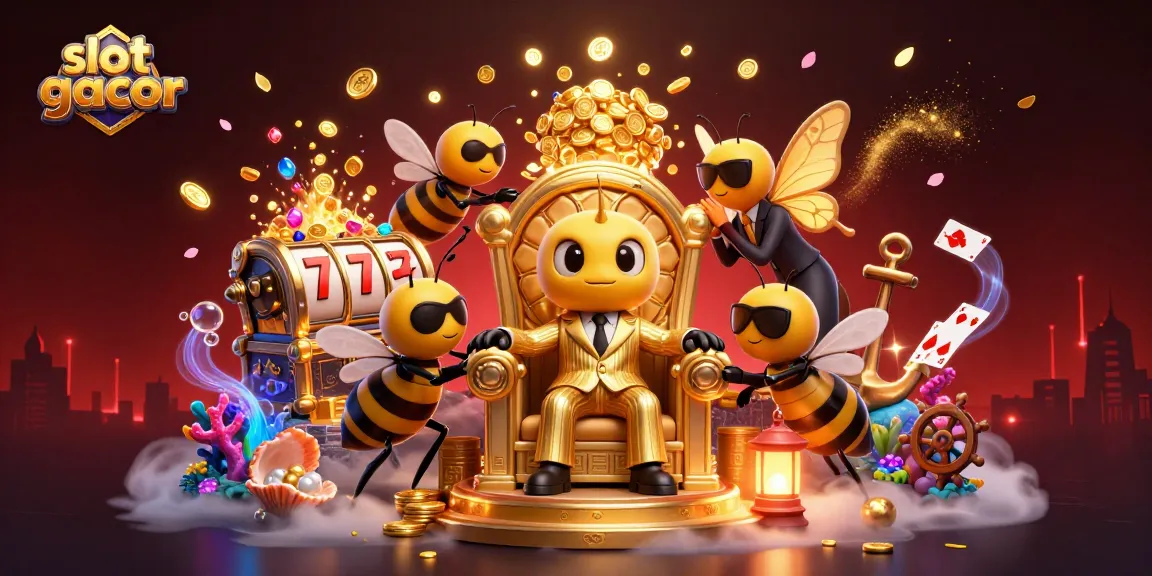 Menangkan slot gacor dengan karakter unik dan elemen kasino yang memukau dalam ilustrasi 3D.